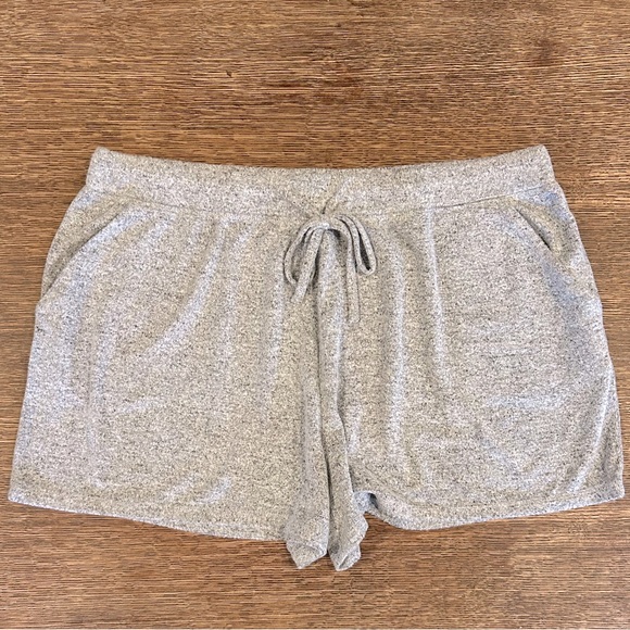 BP Ultra Super Soft Shorts Cozy Lounge Heather Grey Drawstring XL - Picture 1 of 4